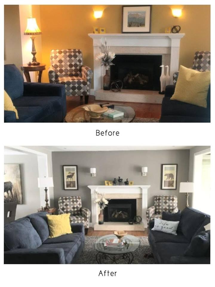 Interior Painting Before and After